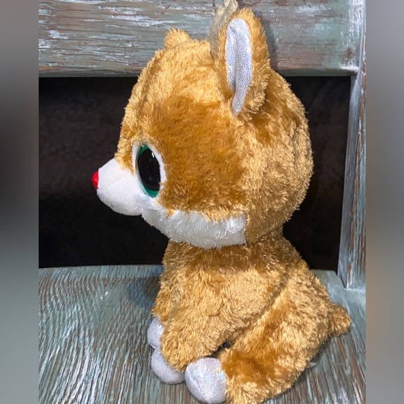 Ty Beanie Boos ALPINE Reindeer 9” Gold Antlers Retired Plush Toy 2012 No Tag. - Picture 4 of 6
